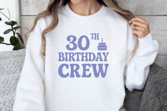 30th Birthday Crew PNG T-shirt Design Review