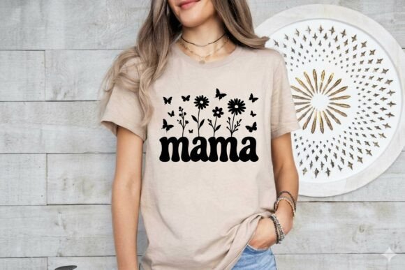 Free Floral Mama Mother s Day T-shirt