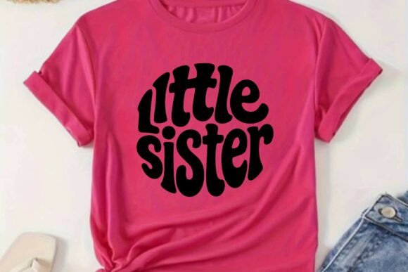 Little Sister SVG, Retro Little Sister