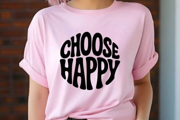 Retro Choose Happy SVG T-Shirt Design Review