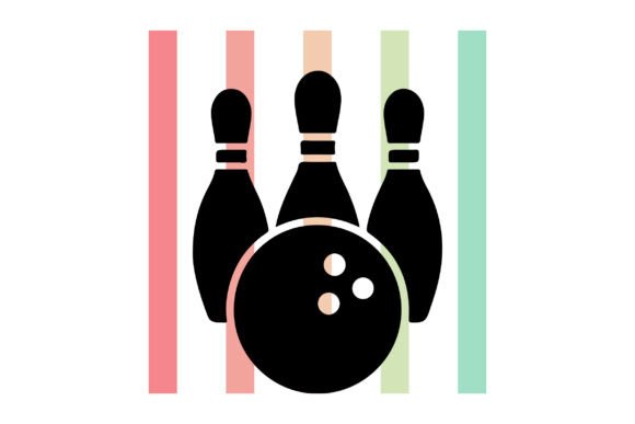 Striped Bowling SVG PNG Clipart Vector Review
