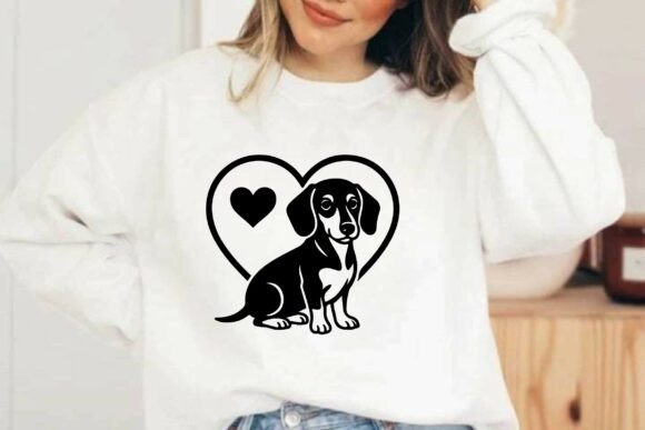 Valentine s Dachshund Clipart Vector Review