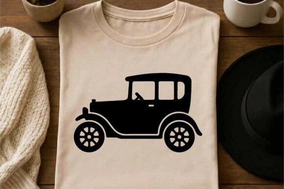 Vintage Car Clipart Vector Silhouette Review