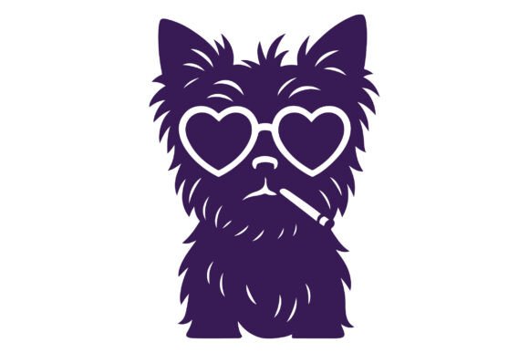 Yorkie SVG Clipart Silhouette Vector Review